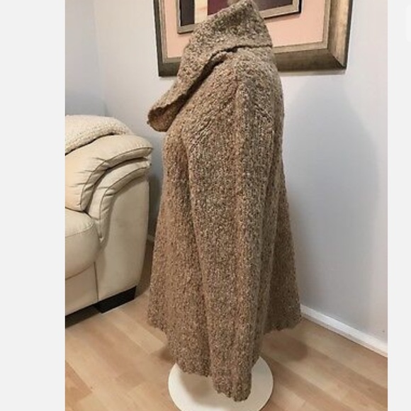 Kate Hill Casual Brown Cowl Neck Sweater Sparkle size Medium - Picture 3 of 8